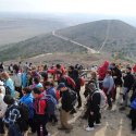 Multitudinaria jornada de senderismo en el Parque de Burrén